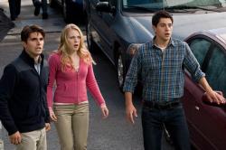 Miles Fisher, Emma Bell and Nicholas D'Agosto in Final Destination 5.