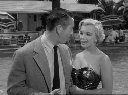 Macdonald Carey and Marilyn Monroe in Let's Make it Legal 
